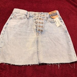 Light Blue Denim mini  Skirt